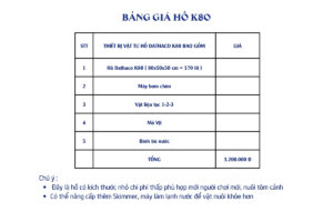 Hồ Cá Cảnh Dathaco K80 Lọc Vách Hồ Cá Cảnh Dathaco K80 Lọc Vách